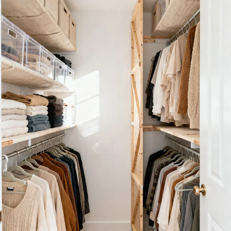 DIY closet organizers for small spaces demonstrating innovative storage solutions