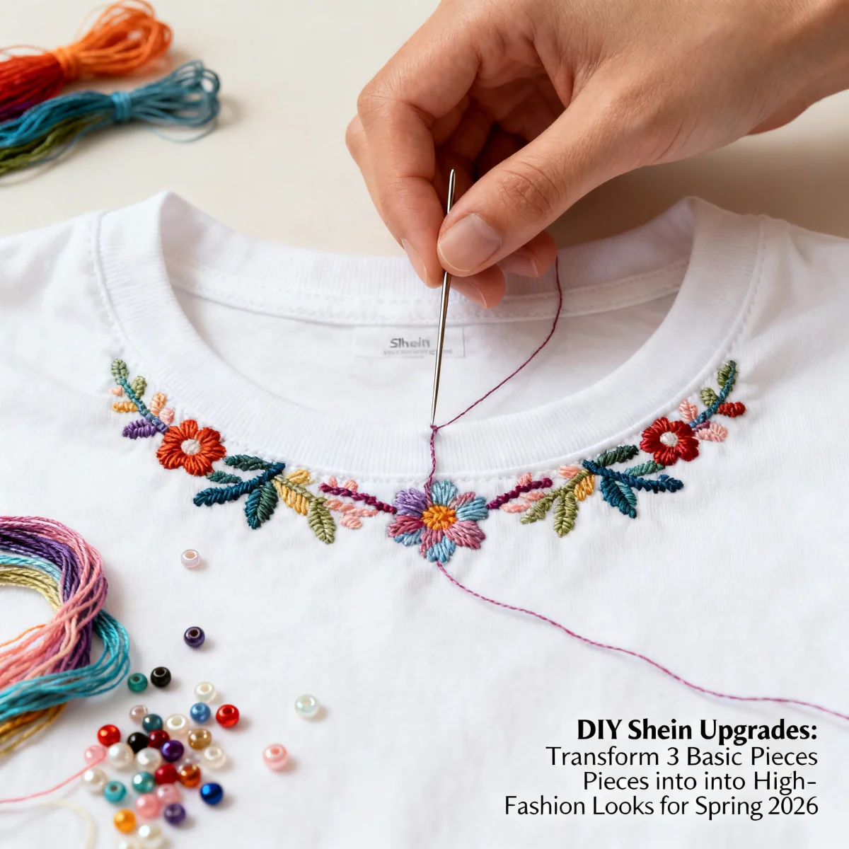 Embroidered collar detail for DIY Shein Upgrades