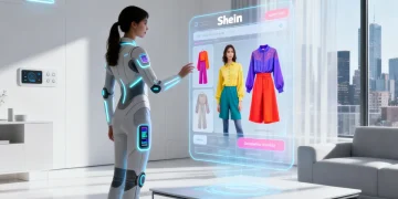 Shein Tech Integration: 3 Gadgets to Elevate Your Affordable Wardrobe Experience in 2026, futuristic fashion tech display
