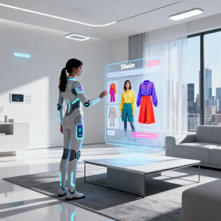 Shein Tech Integration: 3 Gadgets to Elevate Your Affordable Wardrobe Experience in 2026, futuristic fashion tech display