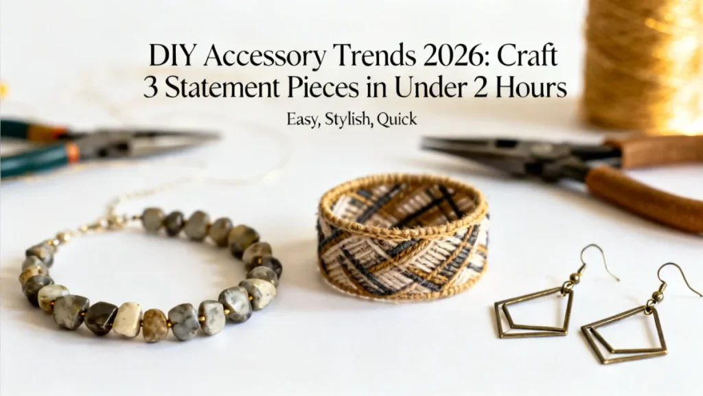 DIY Accessory Trends for 2026: Craft 3 Statement Pieces in Under 2 Hours