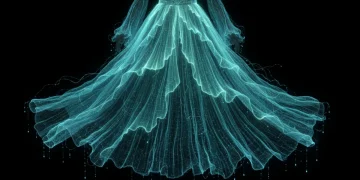 Bio-Luminescent Textiles: 2 Emerging Technologies Lighting Up 2026 Fashion - glowing fabric dress