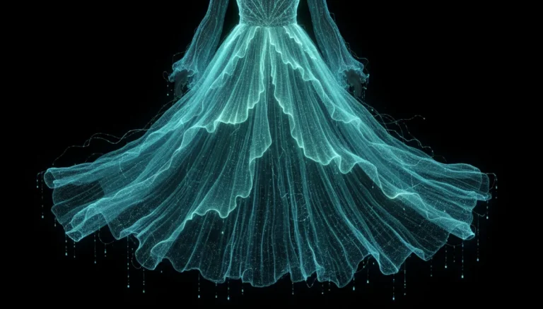 Bio-Luminescent Textiles: 2 Emerging Technologies Lighting Up 2026 Fashion - glowing fabric dress
