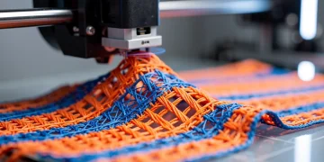 3D Printing in Fashion creating colorful textile apparel piece